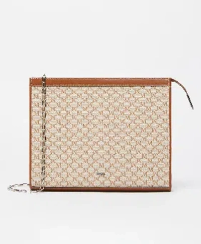 Max Mara Brown Cotton Trousers In Multi