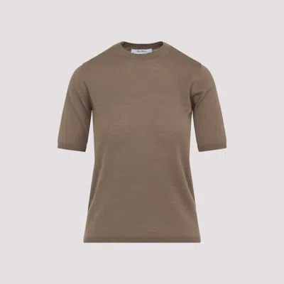 Max Mara Brown Crewneck Pullover