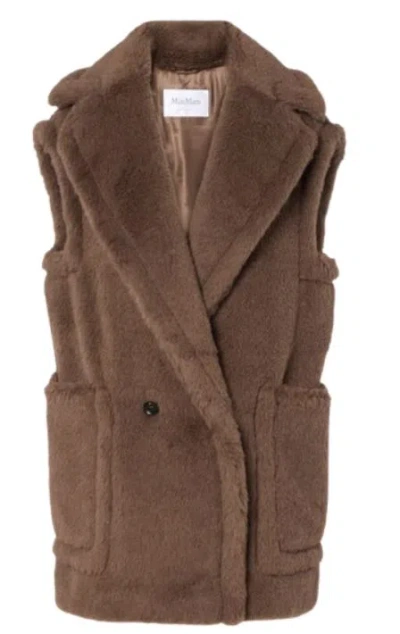 Max Mara Brown Double Breasted Pocket Coat