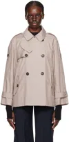 Max Mara Brown Dtrench Jacket In 8 Powder