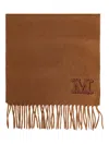Max Mara Luxurious Cashmere Scarf Featuring Fringe Trim In Brown
