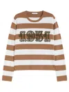 Max Mara 1951 Embroidery Wool Striped Sweater Clothing