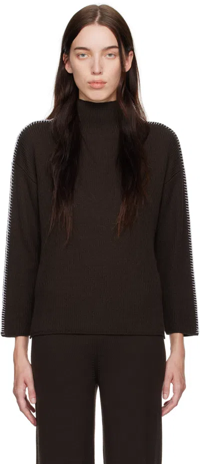 Max Mara Brown Fanfara Turtleneck In 008 Brown