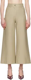 Max Mara Brown Fausto Trousers In 002 Sand