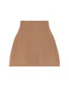 Max Mara Giulio Wool And Cashmere Ribbed Cape In Brown
