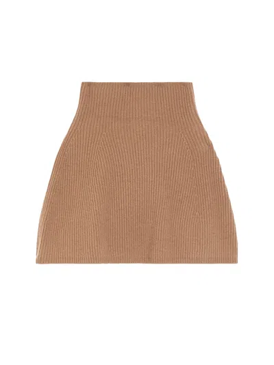 MAX MARA BROWN GIULIO RIBBED CAPE
