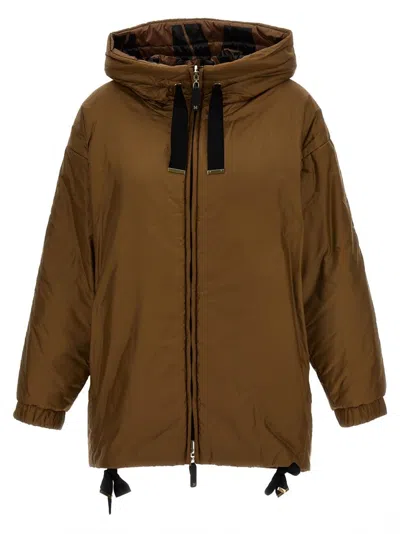 Max Mara Brown Greenlo Reversible Down Jacket