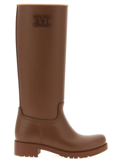 MAX MARA BROWN HIGH BOOTS