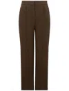 Max Mara Brown High-waisted Trousers In Brown