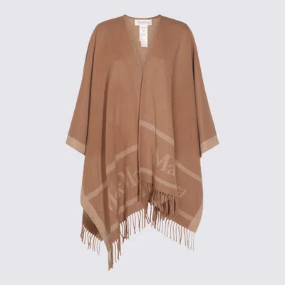 Max Mara Brown Ilde Wool Scarves
