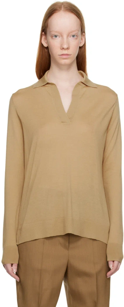 Max Mara Infante Wool Sweater In 003 Camel