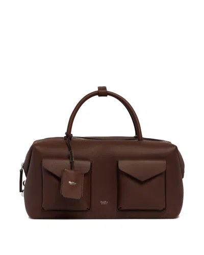 Max Mara Brown Large Bauletto Bag