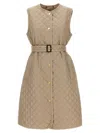 Max Mara Quilted Cotton Vest In Brown