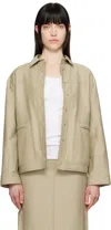 Max Mara Brown Lepre Jacket In 002 Sand