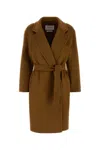 Max Mara Maxmara Women Melinda - Cashmere Midi Coat With Belt In Brown