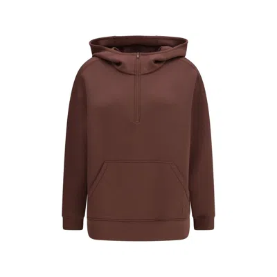 Max Mara Radura Hooded Sweatshirt In Brown