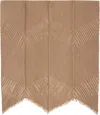 Max Mara Brown Nome Scarf In Brown