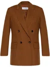 Max Mara Palanca Double-breasted Blazer In Brown