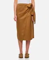 Max Mara Brown Pareo Skirt In Brown