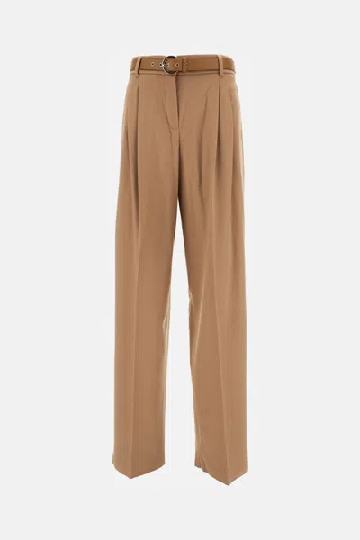 MAX MARA BROWN PARIDE SOLID PANTS