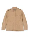 Max Mara Brown Parka With Fitted Waist In Neutral