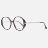 Max Mara Brown Plastic Glasses Women's (frames) In Brown