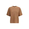 Max Mara Brown Polyester T-shirt In Brown