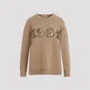 Max Mara Sweater In Wool And Cashmere Blend In Light Brown