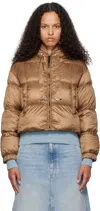 Max Mara Brown Seia Down Jacket In 042 Caramel