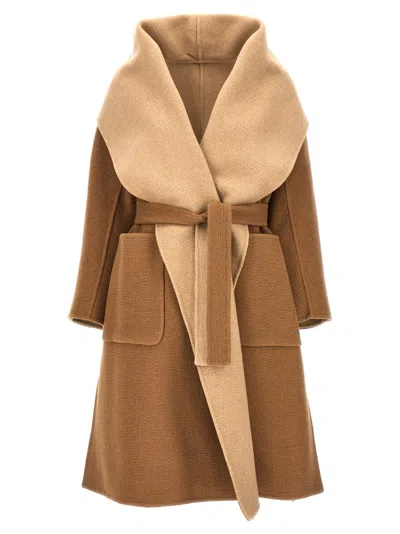 Max Mara Brown Senna Wool Coat