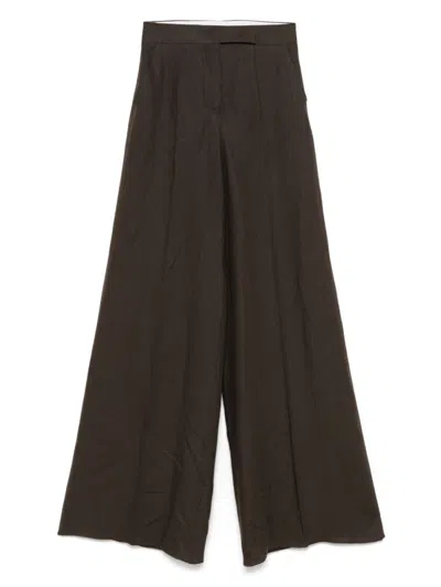 MAX MARA BROWN SEQUOIA TROUSERS