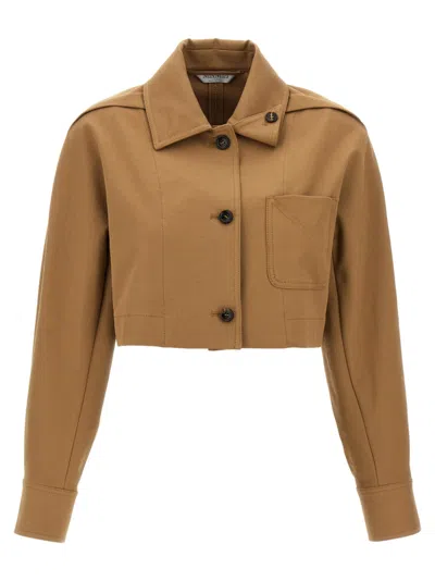 MAX MARA BROWN SMALTO JACKET