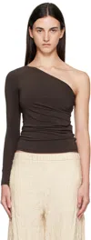 Max Mara Spluga One-shoulder Top In Green