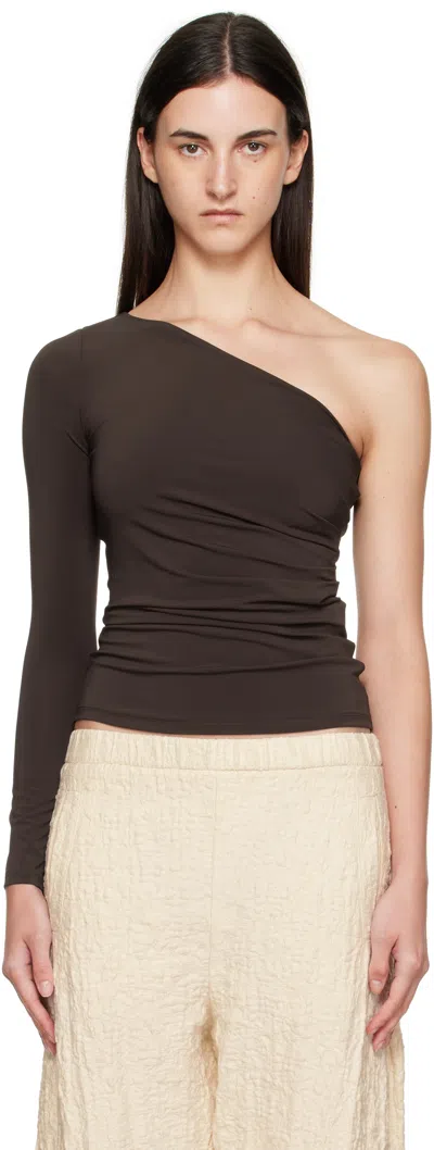 MAX MARA BROWN SPLUGA TOP