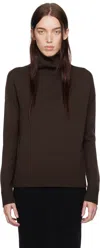 Max Mara Brown Superbo Turtleneck In 003 Brown