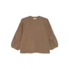 Max Mara Womens Hazelnut Brown Ampex Round-neck Wool And Cashmere-blend Jumper In Brown