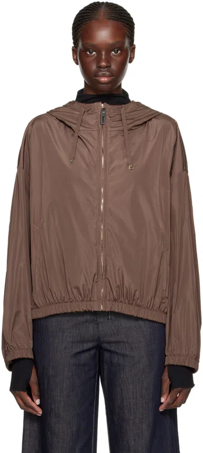 Max Mara Brown Taffci Jacket In 9 Tobacco