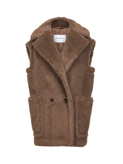 MAX MARA BROWN TEDDY BORMIDA12 VEST