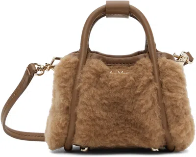 Max Mara Brown Teddy Mini Marine Bag In 001 Camel