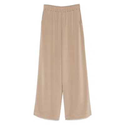 MAX MARA MAX MARA BROWN TROUSERS - PALAZZO PANTS WOMEN