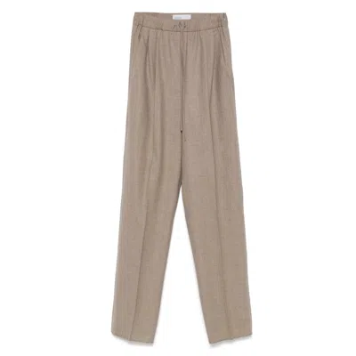 MAX MARA MAX MARA BROWN TROUSERS - STRAIGHT TROUSERS WOMEN