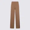 Max Mara Brown Viscose Pants In Brown