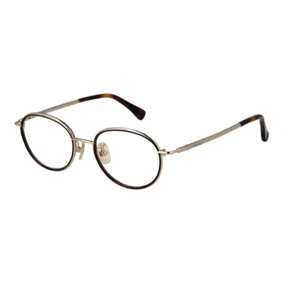 Max Mara Brown Women Optical Frames In Gold