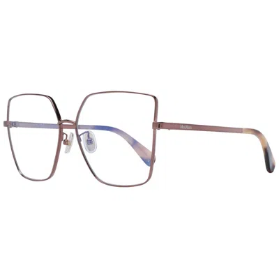 Max Mara Brown Women Optical Frames In Gold