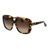 Max Mara Brown Women Sunglasses In Yellow
