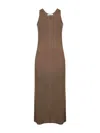 Max Mara Women Brown Wool Aceri Slim Fit Dress In Brown
