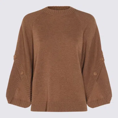 Max Mara Ampex Wool And Cashmere Over Sweater In Green