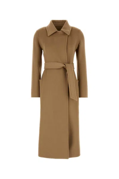 MAX MARA BROWN WOOL ARTUR COAT
