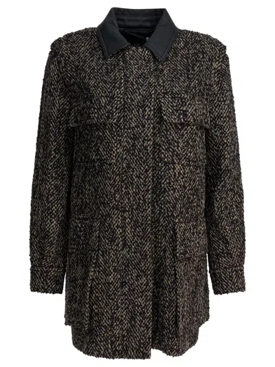 MAX MARA MAX MARA BROWN WOOL BLEND COAT