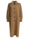 Max Mara Brown Wool-cashmere Chemisier Coat In Brown